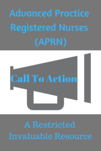 A call to action for Advanced Practice Registered Nurses