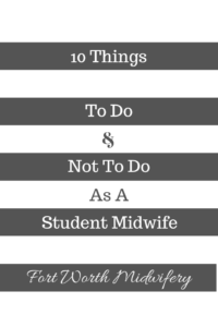 fort worth midwifery, student midwife, apprentice midwife