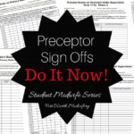 student midwife preceptor skills sign off